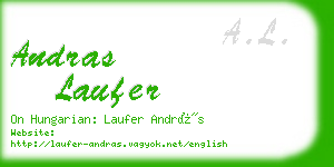 andras laufer business card